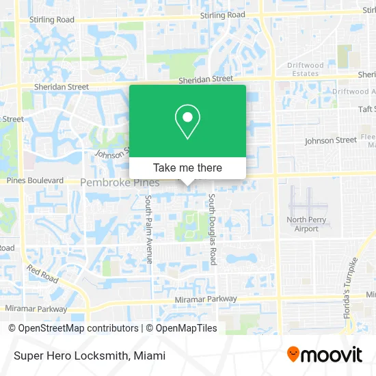 Super Hero Locksmith map