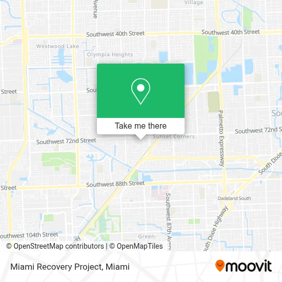 Miami Recovery Project map
