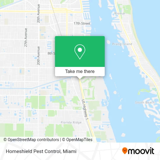 Homeshield Pest Control map