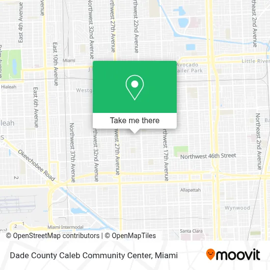 Dade County Caleb Community Center map