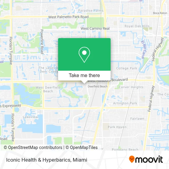Iconic Health & Hyperbarics map