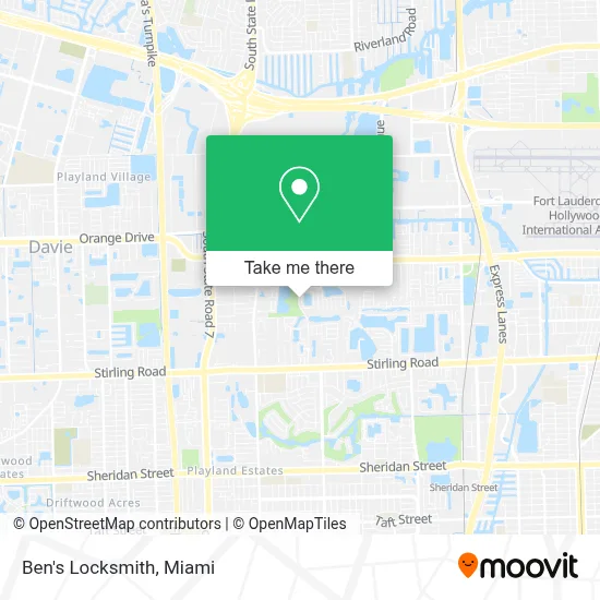 Ben's Locksmith map
