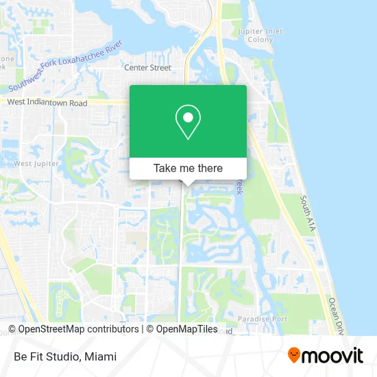 Be Fit Studio map