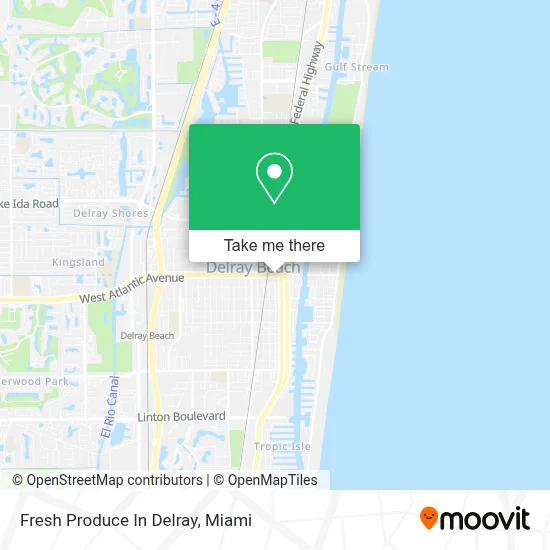 Fresh Produce In Delray map