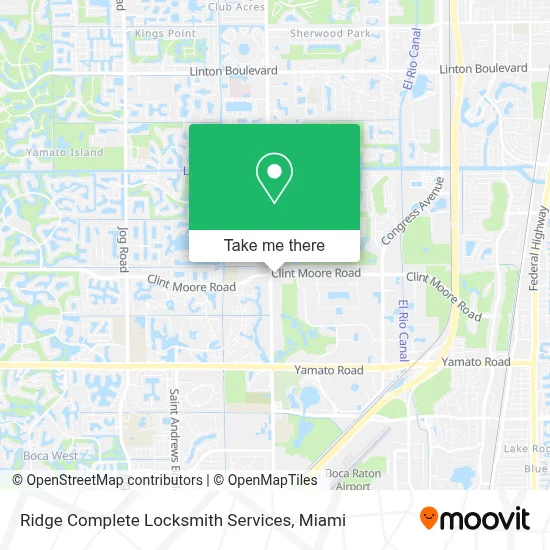 Ridge Complete Locksmith Services map