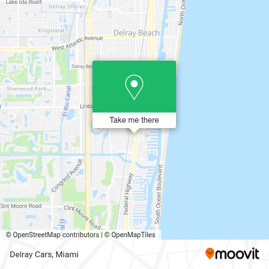 Delray Cars map