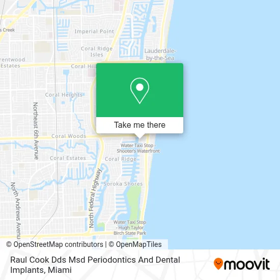 Raul Cook Dds Msd Periodontics And Dental Implants map