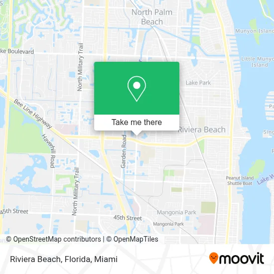 Riviera Beach, Florida map