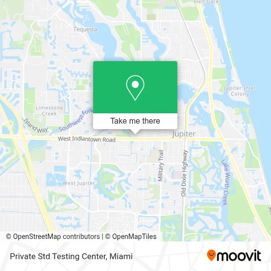 Private Std Testing Center map