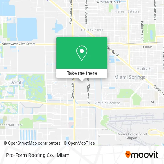 Pro-Form Roofing Co. map