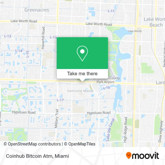 Coinhub Bitcoin Atm map