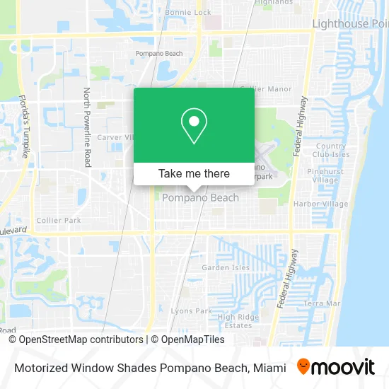 Motorized Window Shades Pompano Beach map