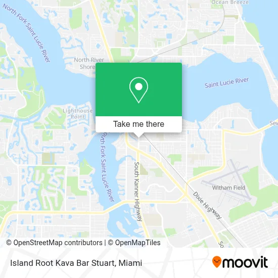 Island Root Kava Bar Stuart map