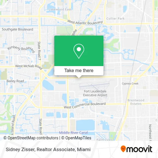 Sidney Zisser, Realtor Associate map
