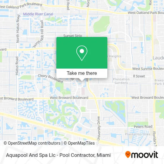 Aquapool And Spa Llc - Pool Contractor map
