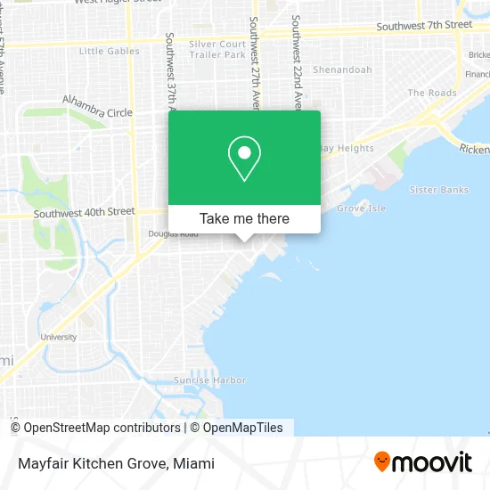 Mayfair Kitchen Grove map