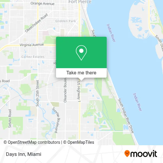 Days Inn map