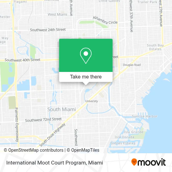 International Moot Court Program map