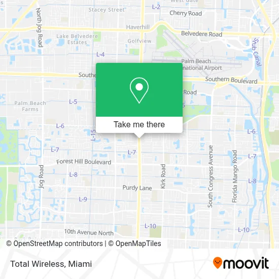 Total Wireless map
