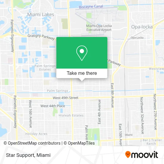 Star Support map