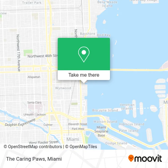 The Caring Paws map