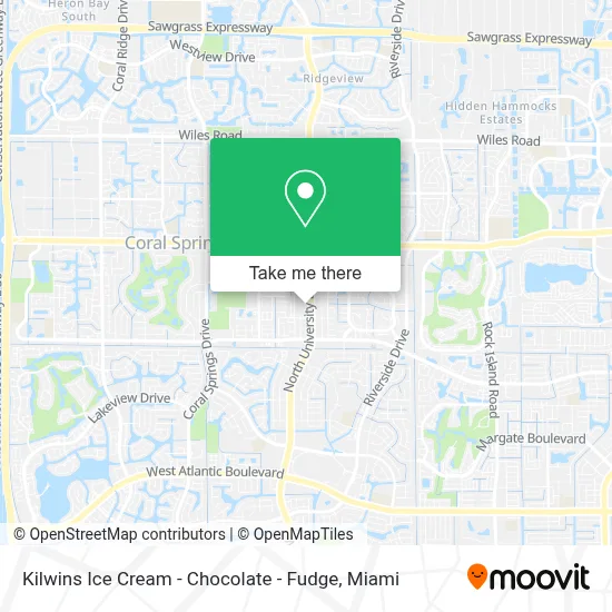 Kilwins Ice Cream - Chocolate - Fudge map