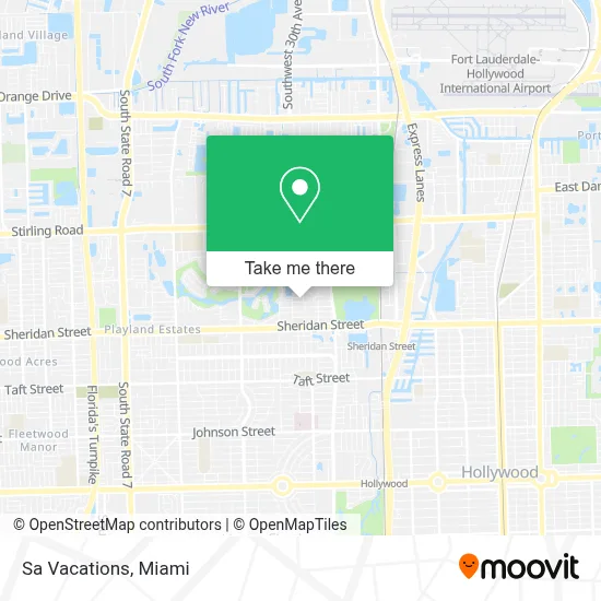 Sa Vacations map