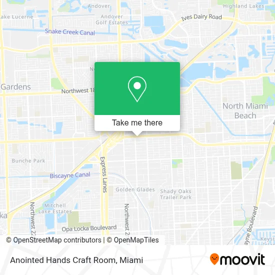 Anointed Hands Craft Room map