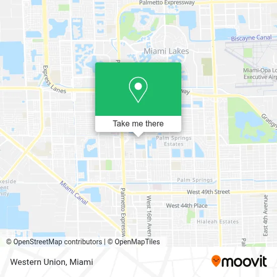 Western Union map