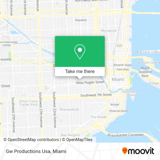 Gw Productions Usa map