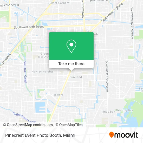Pinecrest Event Photo Booth map