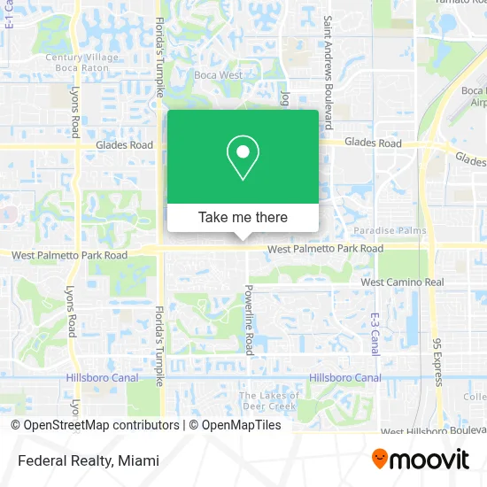 Federal Realty map