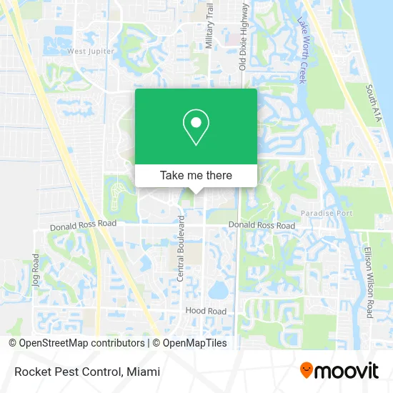 Rocket Pest Control map