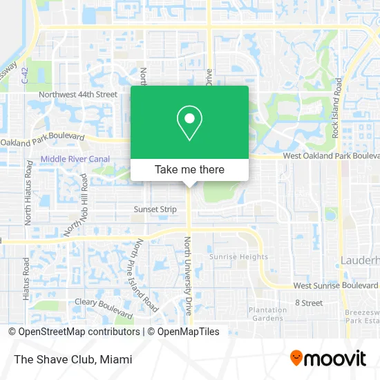The Shave Club map