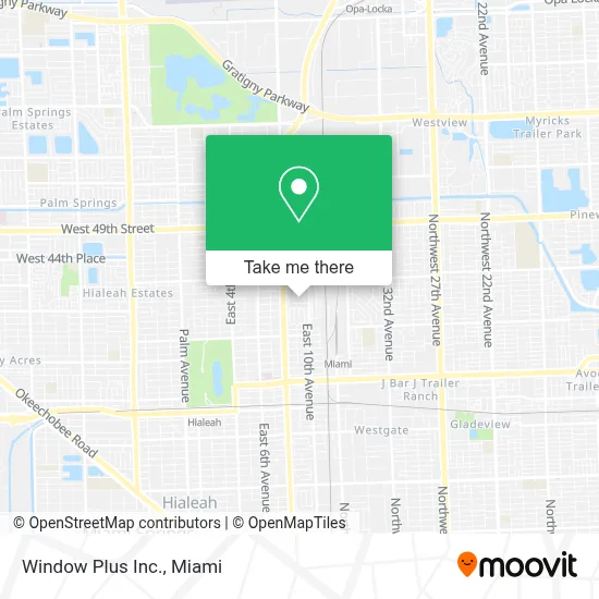Window Plus Inc. map
