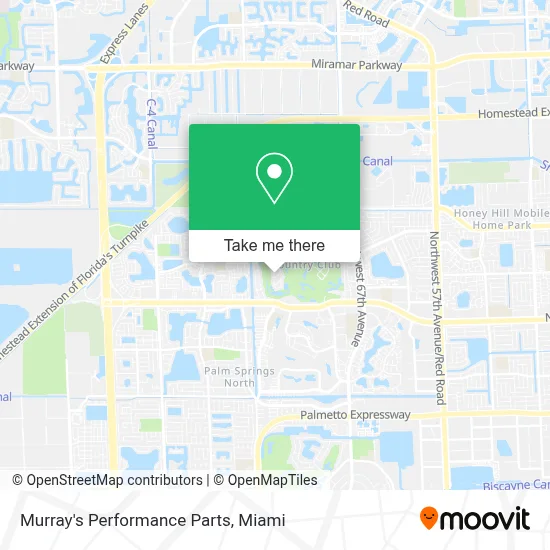 Murray's Performance Parts map