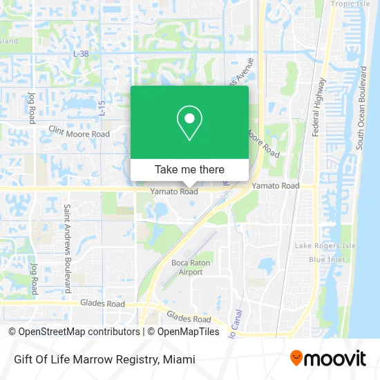 Gift Of Life Marrow Registry map