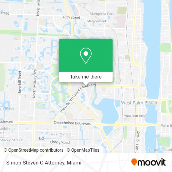Simon Steven C Attorney map