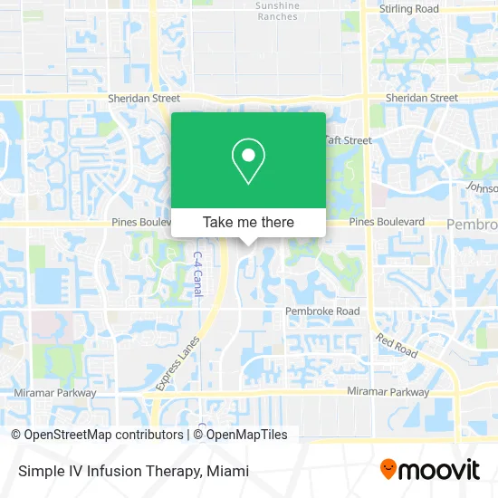Simple IV Infusion Therapy map