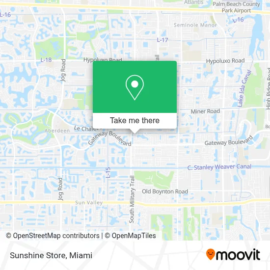 Sunshine Store map