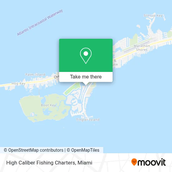 High Caliber Fishing Charters map