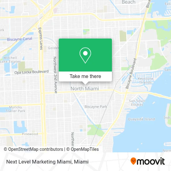 Next Level Marketing Miami map