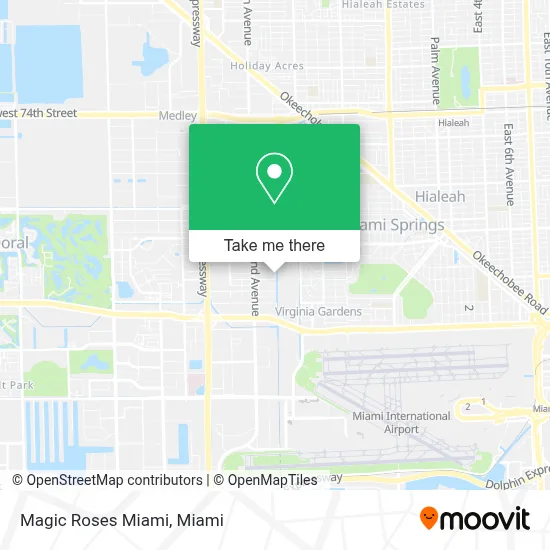 Magic Roses Miami map