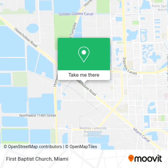 First Baptist Church map