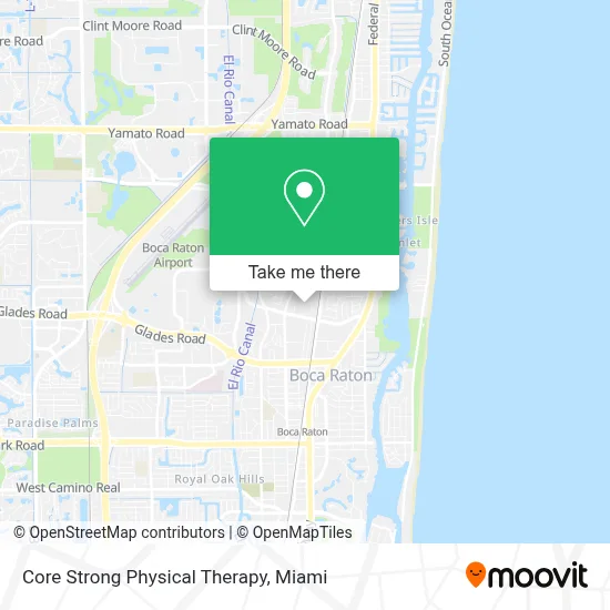 Core Strong Physical Therapy map