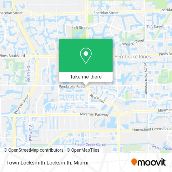 Town Locksmith Locksmith map