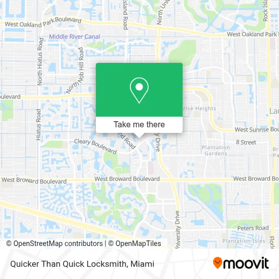 Quicker Than Quick Locksmith map