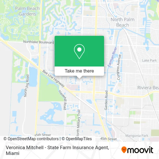 Veronica Mitchell - State Farm Insurance Agent map