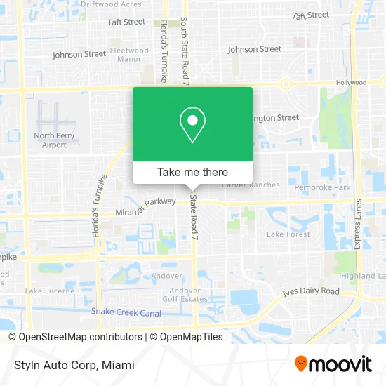 Styln Auto Corp map