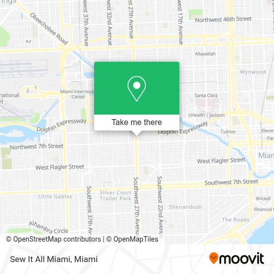 Sew It All Miami map